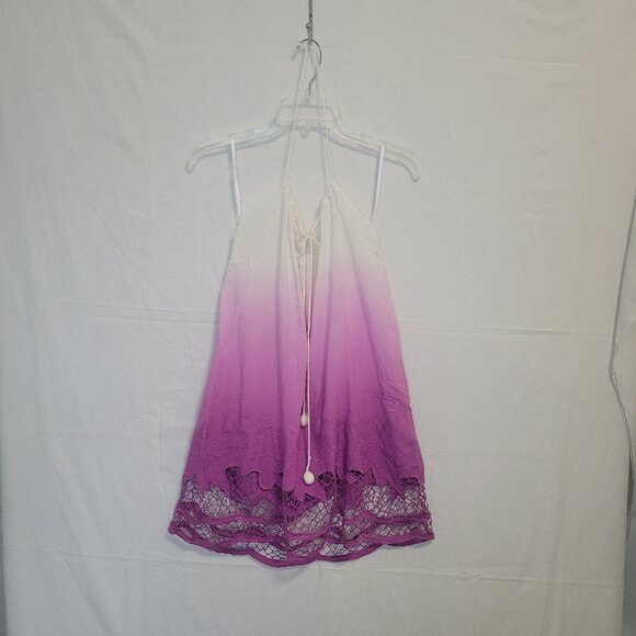 NWT Roxy Dip Dyed Halter Beach Cover Up Size 14 - Picture 6 of 13
